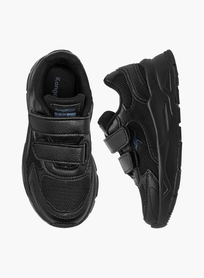 كانغاروس Unisex Logo Detail School Shoes with Hook and Loop Closure