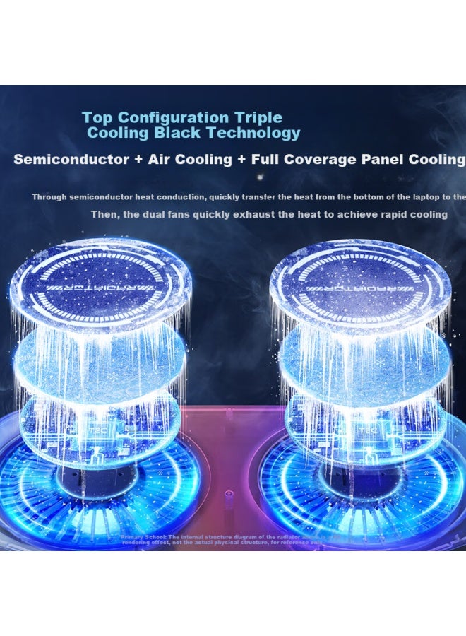 Venider Notebook Semiconductor Refrigeration Computer Cooling Bracket Water Cooling Fan Pressure-type High-power Gaming Laptop Cooling Artifact For Lenovo Alienware Savior - Image 2