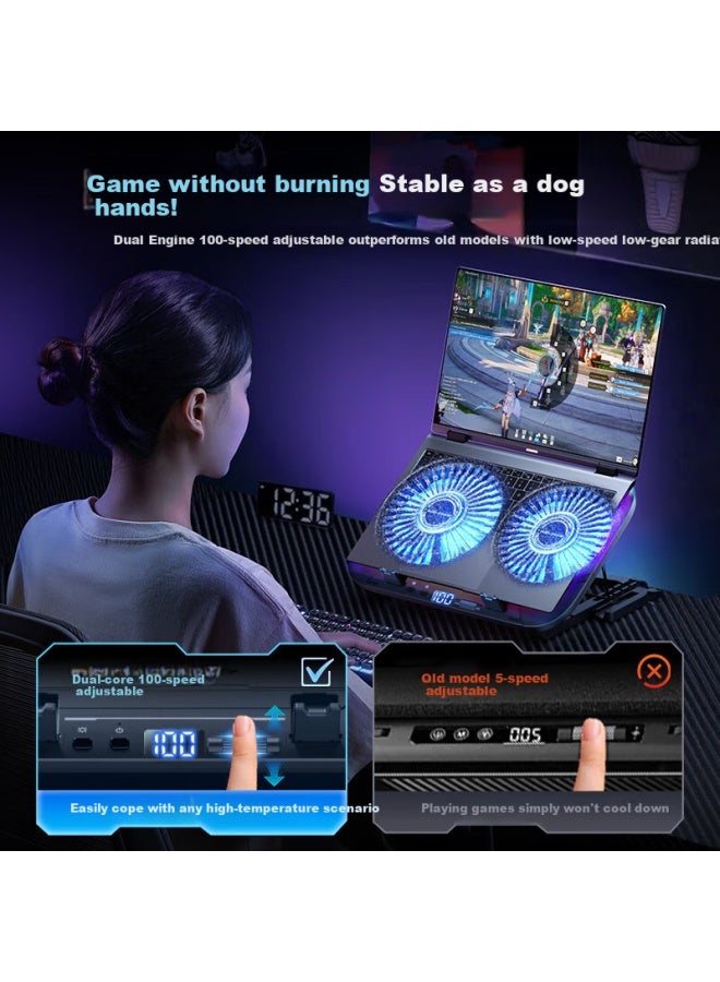 Venider Notebook Semiconductor Refrigeration Computer Cooling Bracket Water Cooling Fan Pressure-type High-power Gaming Laptop Cooling Artifact For Lenovo Alienware Savior - Image 4