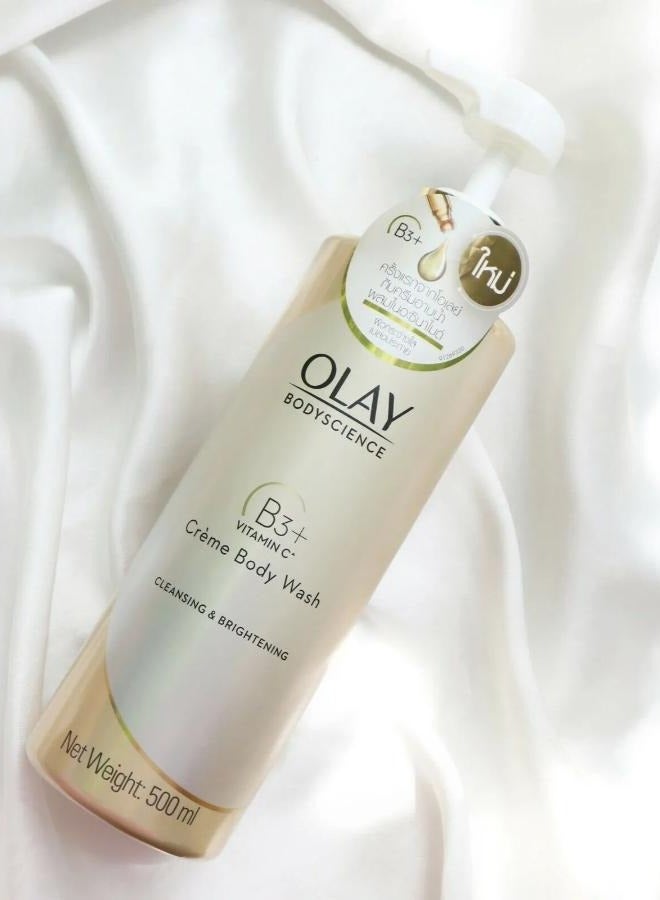 Olay Vitamin C B3+ Creamy Body Wash for Cleansing Skin 500ml
