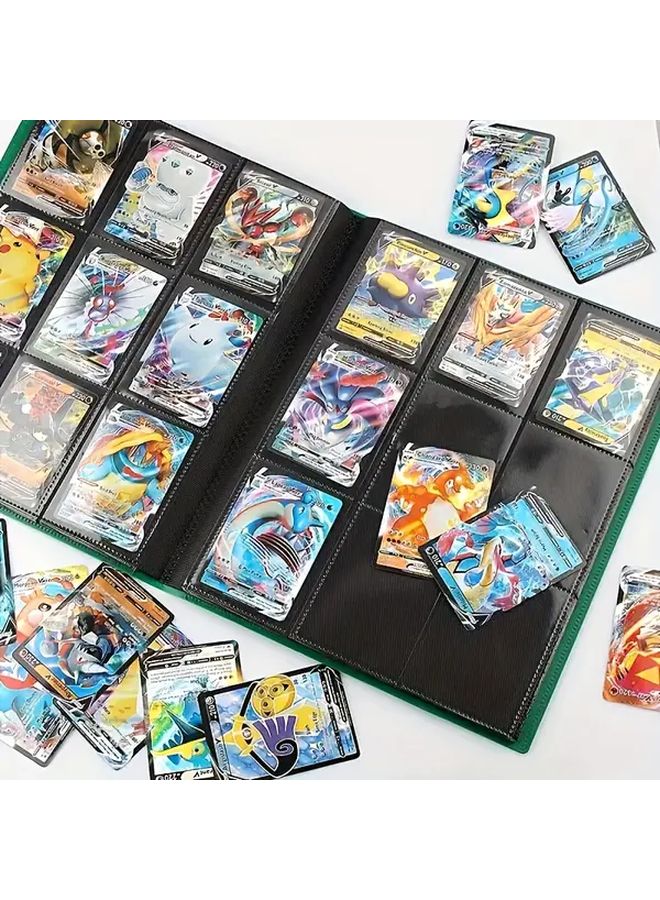 Premium Collectors Binder 4 Pockets 160 Cards Durable Black Storage Album For TCG Gaming Sports - Image 2