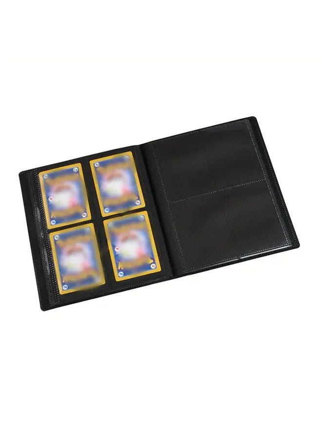 Premium Collectors Binder 4 Pockets 160 Cards Durable Black Storage Album For TCG Gaming Sports - Image 5