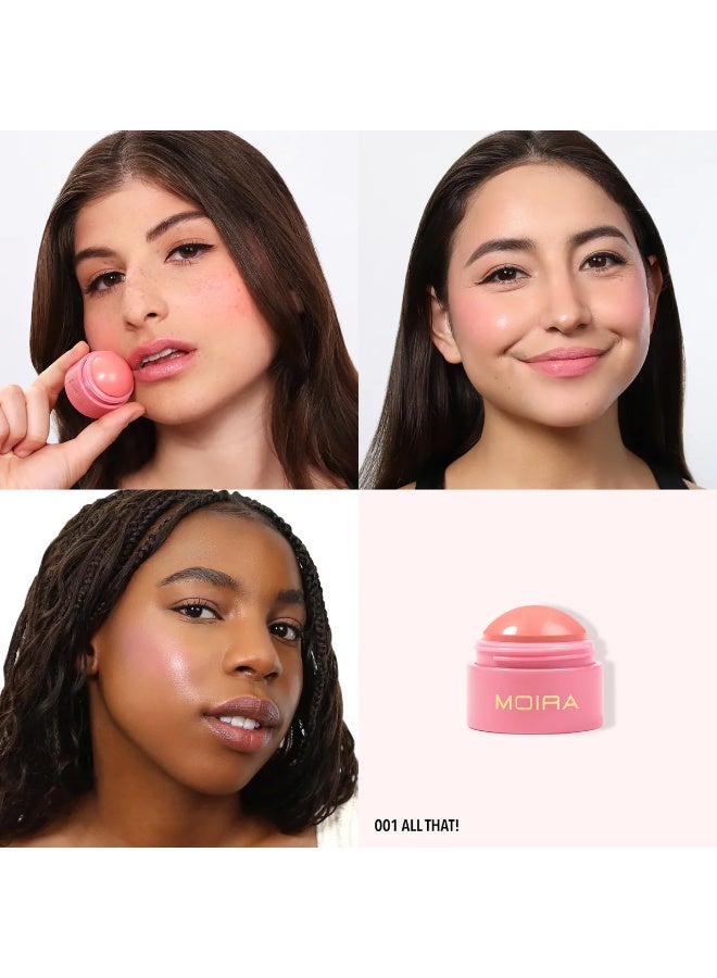 Moira Soft Blush Balm 001 All That! 8.5g - Image 4