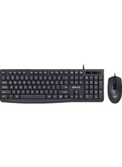 DM K11 USB Wired English Q Keyboard and Mouse Set  - Image 1