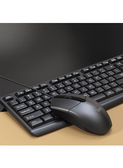 DM K11 USB Wired English Q Keyboard and Mouse Set  - Image 5