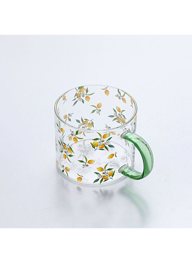 Aknur High Temperature Resistant Large Capacity Glass Cup Multicolour 350ml - Image 3