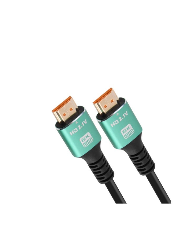 1.5m HDMI 2.1 Wire - 8K HD - Anti-Oxidation Gold Plating - Compatible with TV PC Home Theater Office Use - PVC Jacket - Stable Transmission for Gaming and Work  - Image 1