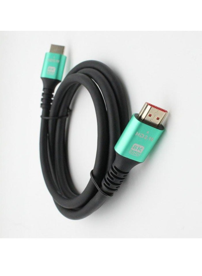 1.5m HDMI 2.1 Wire - 8K HD - Anti-Oxidation Gold Plating - Compatible with TV PC Home Theater Office Use - PVC Jacket - Stable Transmission for Gaming and Work  - Image 4