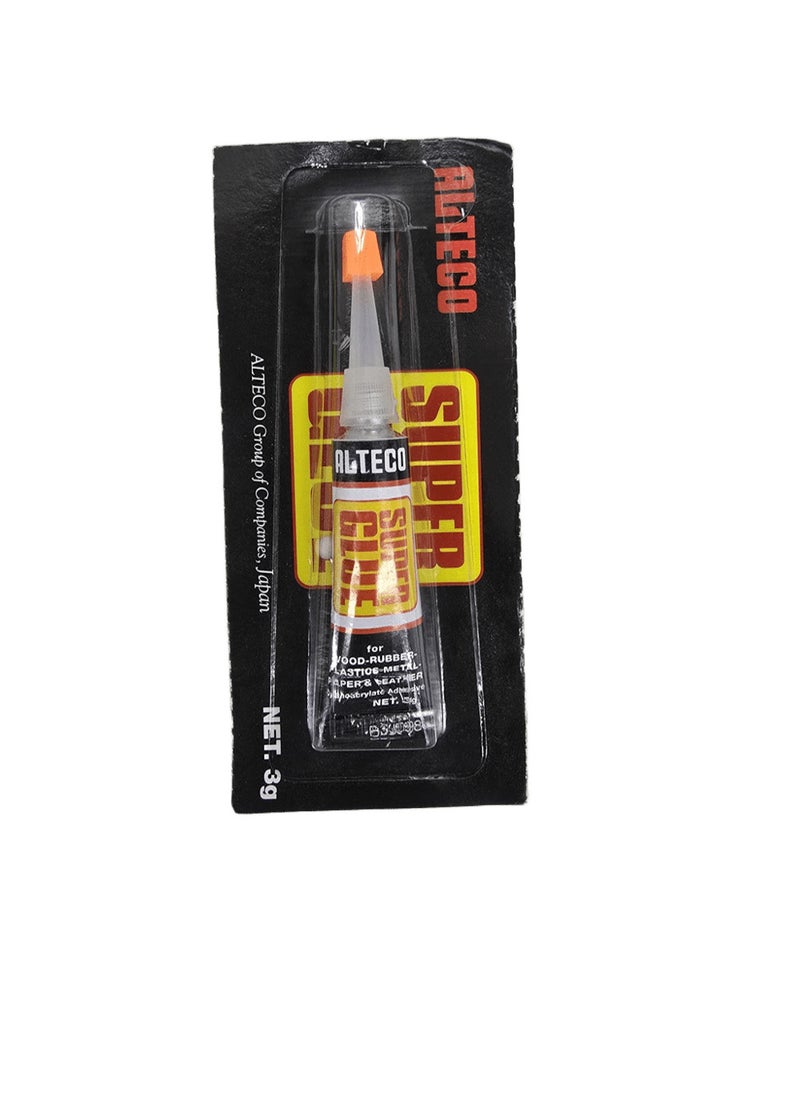 ALTECO - Alteco Super Glue 3G - Fast-Drying, Strong Adhesive for Wood, Plastic, Metal, Ceramic, and More - Image 1