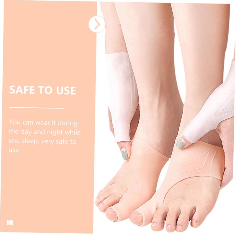 Breathable Toe Stretcher Big Toe Socks for Bunion Relief and Thumb Bone Care Transparent Foot Guard Sleeves for Valgus Treatment Comfortable Stretching and Protection for Day and - Image 4