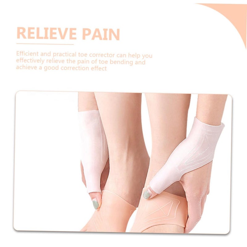 Breathable Toe Stretcher Big Toe Socks for Bunion Relief and Thumb Bone Care Transparent Foot Guard Sleeves for Valgus Treatment Comfortable Stretching and Protection for Day and - Image 3