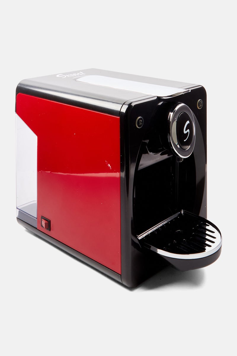 Smart Coffee Compatible Capsule Expresso Machine, Red/Black - Image 1