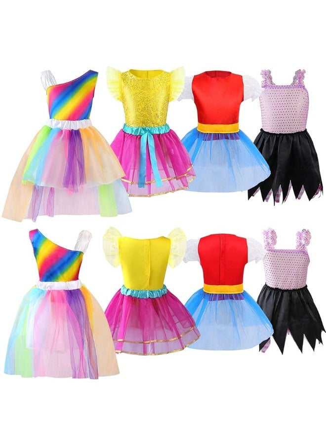 Jeowoqao - Jeowoqao Girls Dress up Trunk Princess Set, 24 PCS Pretend Play Costume Set, Fairytale, Supergirl, Princess, Rainbow Girls Costume for Toddler/Little Girls Ages 3-5yrs - Image 1