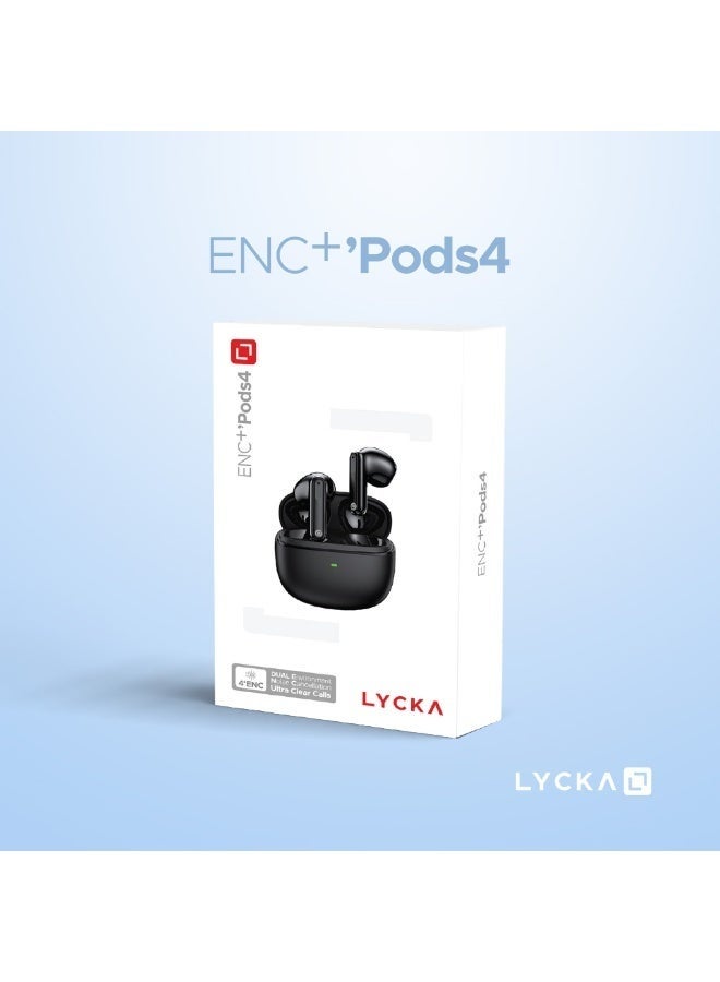 Lycka Pods 4 True Wireless Earbuds With Environmental Noise Cancellation (ENC), Bluetooth 5.3, White - Image 4