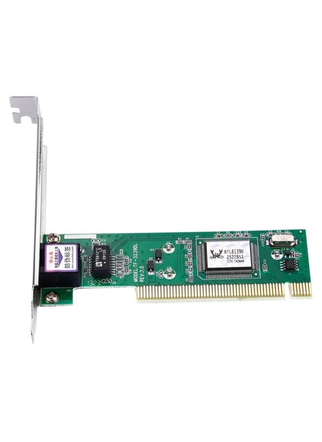BURAQ TXA001 DW-8139D RTL8139 10/100Mbps PCI Network Card Desktop Network Adapter for computer PC  - Image 1