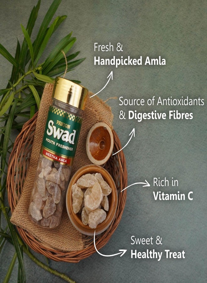 Swad Panjon Swad Meetha Amla & Khatta Meetha Aam Pachak (Mukhwas Mouth Fresheners) 2 Bottles, 245g - Image 3