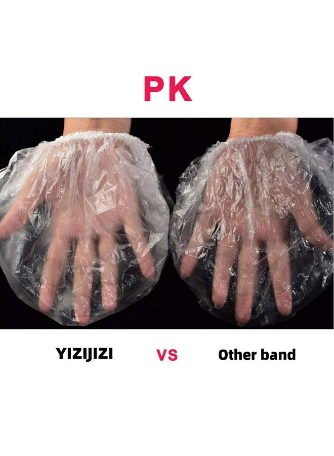 YIZIJIZI 30Pcs Disposable Shower Caps Large Thick Clear Waterproof Shower Cap For Women Large Size 20.5" Home Use Spa Hotel And Hair Salon Clear Shower Caps For Travel  - Image 5
