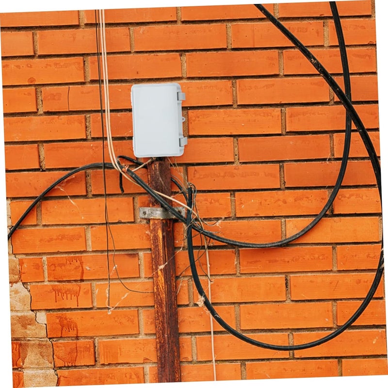 صندوق تقاطع خارجي من البلاستيك ABS مع لوحة قاعدة مقاوم للغبار وعوامل الطقس - Image 4