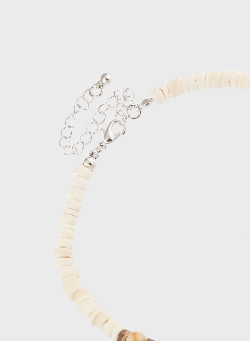Seventy Five Beaded Beach Necklace