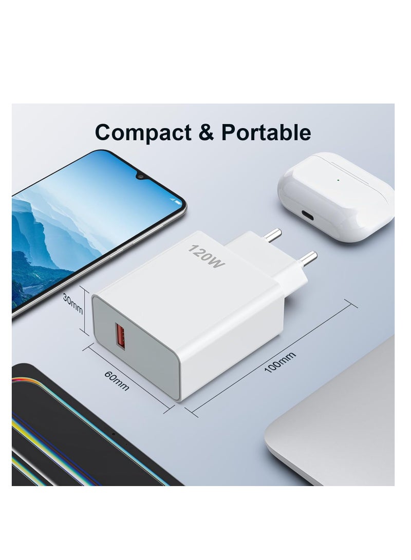 General 120W Hypercharge Fast Europe Wall Charger for Xiaomi 14 Ultra 14T 14 13 12 14t 13t 12t 12s Pro Lite Redmi Note K80 K70 K60 K50 14 13 12 11 Pro Plus Black Shark 4 5 6 Poco F6 F5 F4 Gt Mi Turbo 3.3ft  - Image 3
