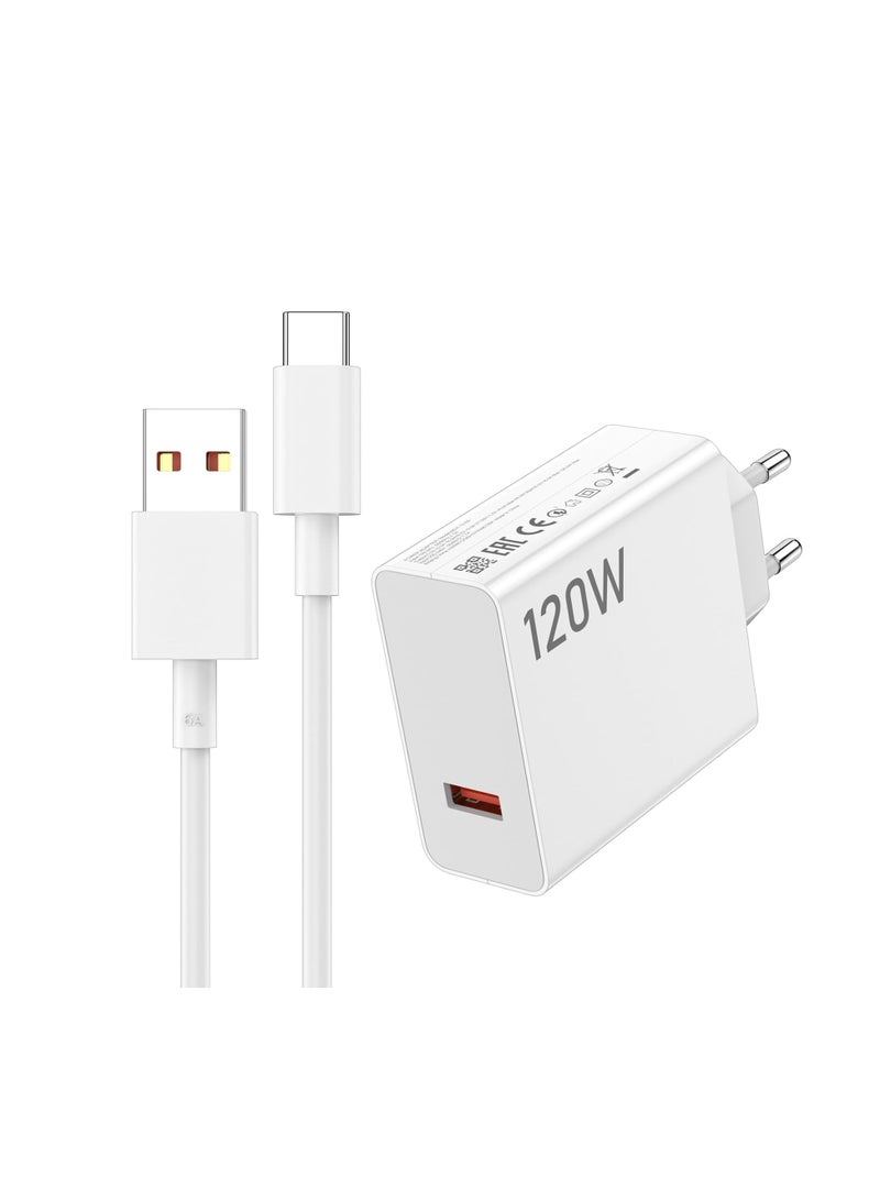 General 120W Hypercharge Fast Europe Wall Charger for Xiaomi 14 Ultra 14T 14 13 12 14t 13t 12t 12s Pro Lite Redmi Note K80 K70 K60 K50 14 13 12 11 Pro Plus Black Shark 4 5 6 Poco F6 F5 F4 Gt Mi Turbo 3.3ft  - Image 1