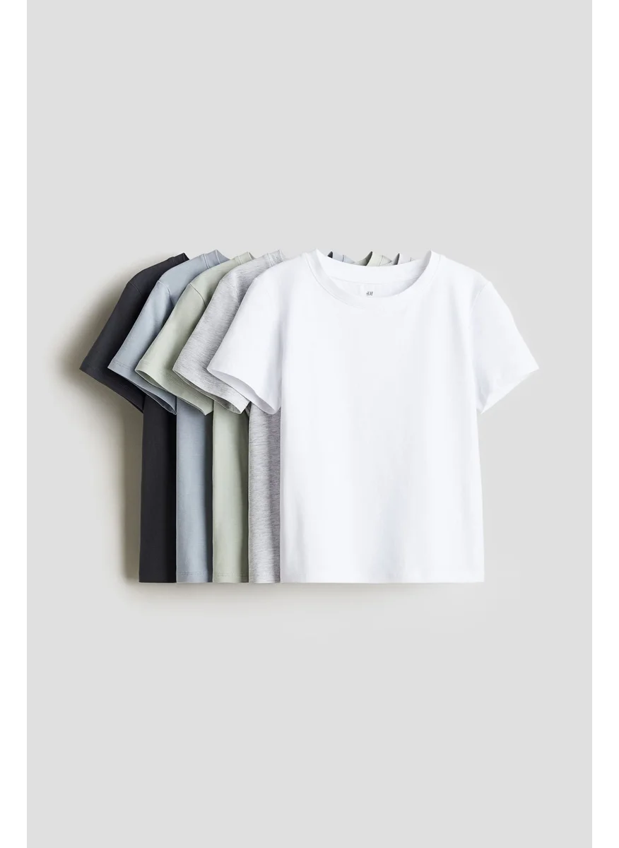 H&M 5-Pack Cotton Jersey Tops