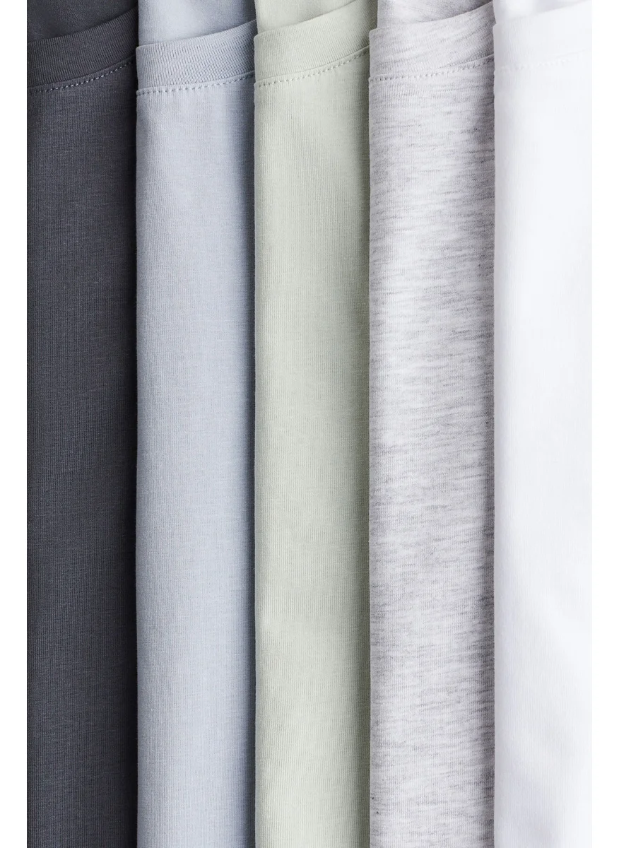 H&M 5-Pack Cotton Jersey Tops