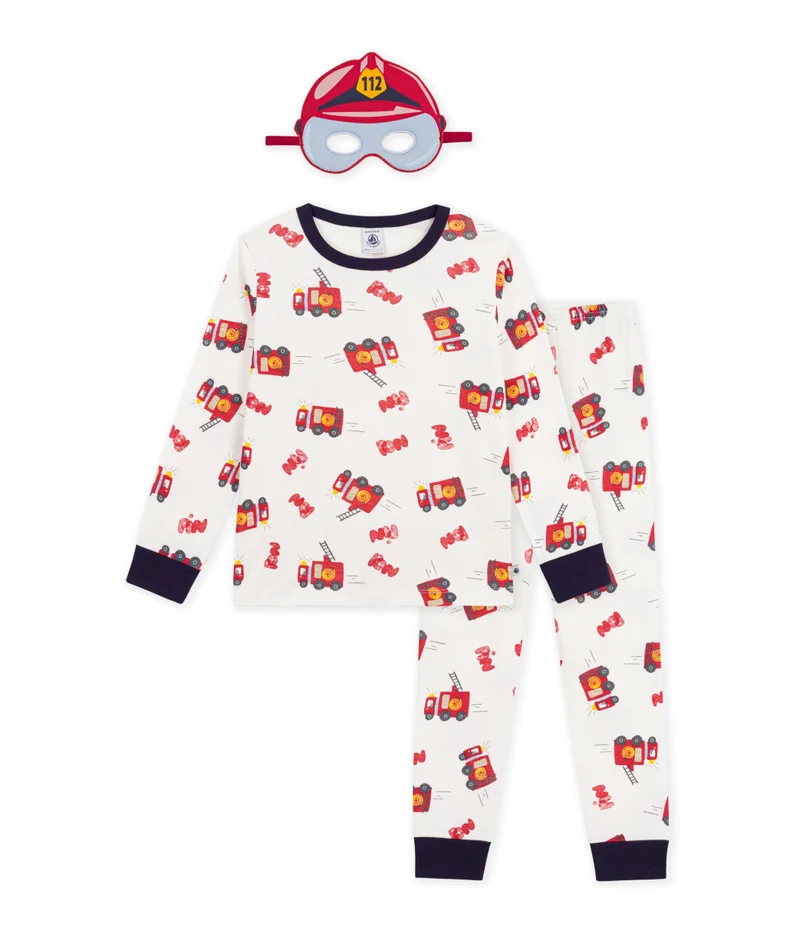 بيتي باتو Children's Cotton Firefighter Costume Pyjamas