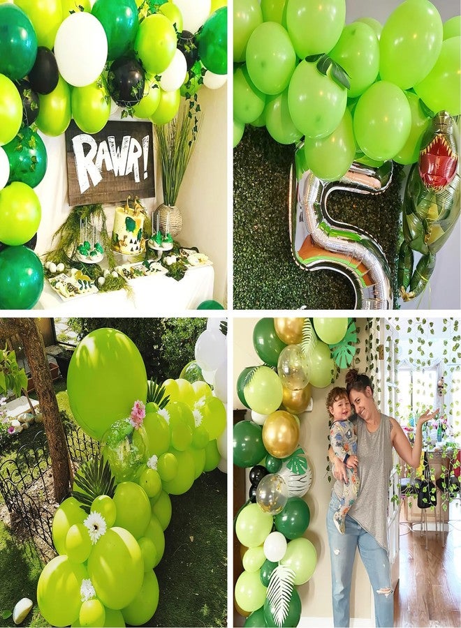 PartyWoo Green Balloons, 50 pcs 12 inch Party Balloons, Lime Green Balloons, Latex Balloons, Birthday Decorations, Green Party Decorations, Jungle Theme Party Decorations - Image 3