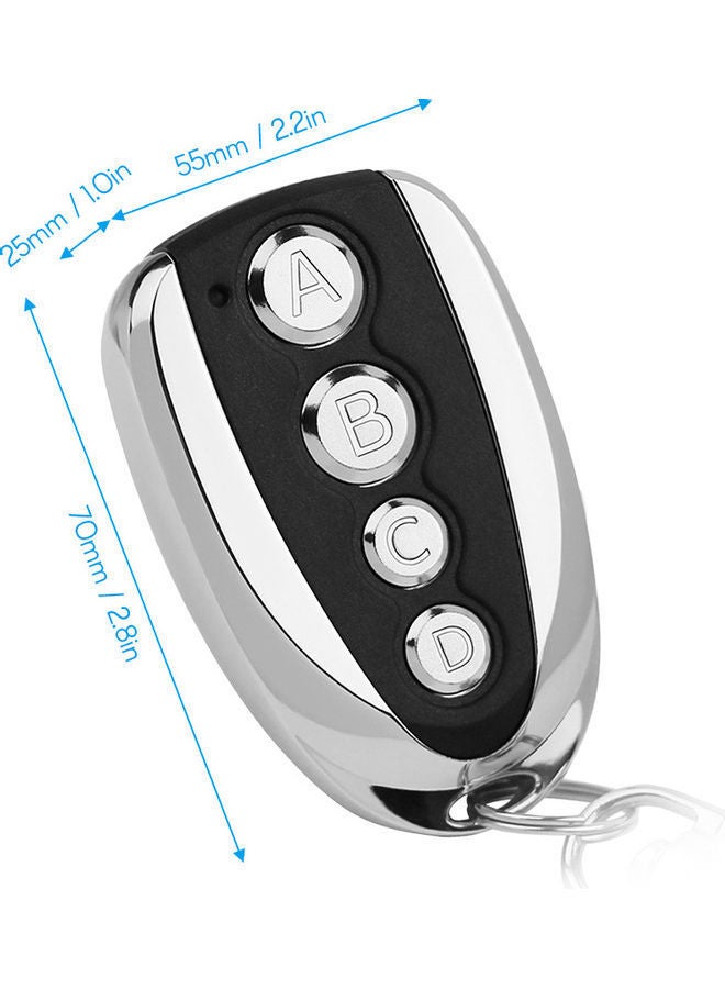 NIBEMINENT Garage Duplicator Remote Control Key Fob Black/Silver  - Image 5