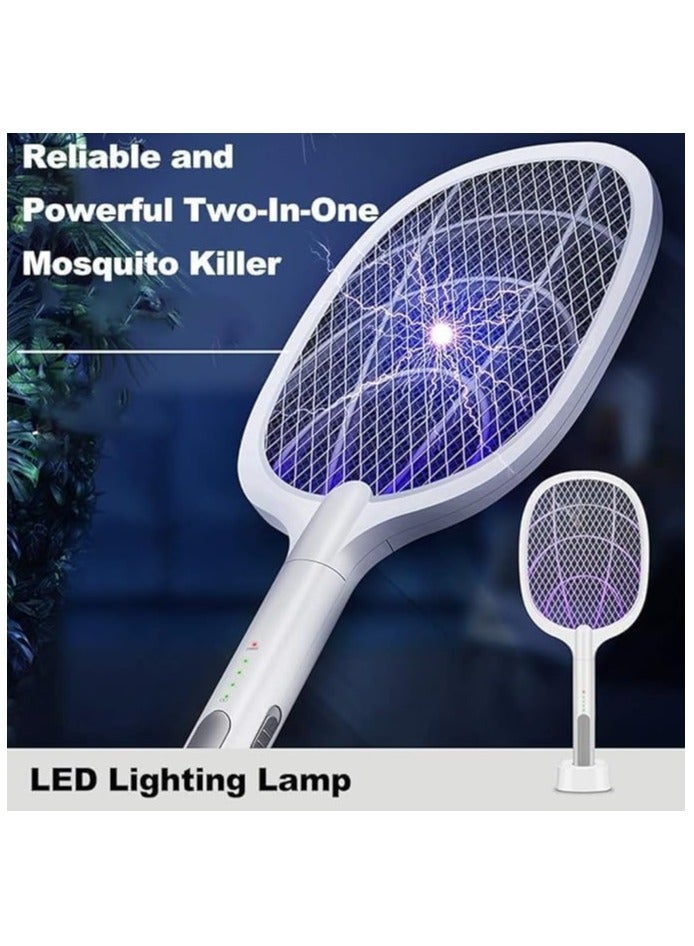 Generic Mosquito killer racket box, 2 in 1 electric fly swatter, the ultimate mosquito slayer,bug zapper racket, electric mosquito zapper,USB rechargeable mosquito racket,indoor mosquito killer racket.  - Image 3