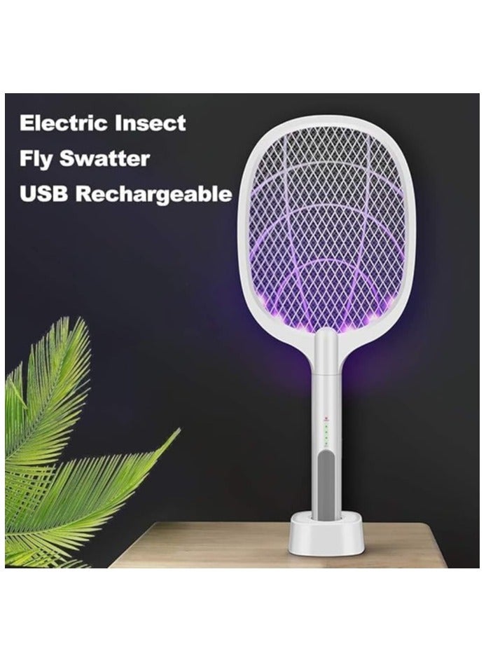 Generic Mosquito killer racket box, 2 in 1 electric fly swatter, the ultimate mosquito slayer,bug zapper racket, electric mosquito zapper,USB rechargeable mosquito racket,indoor mosquito killer racket.  - Image 4