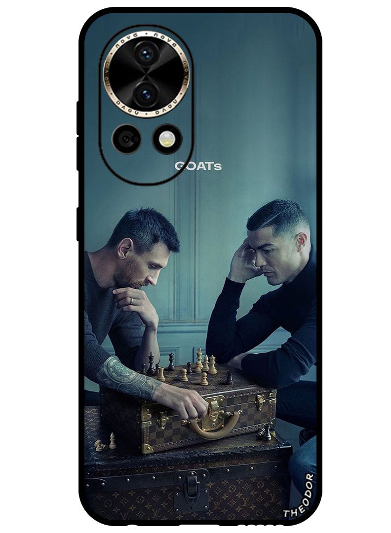Theodor Protective Case Anti Scratch Shock Proof Bumper Cover For Huawei Nova 12 Ultra Messi & Ronaldo Chess - Image 1