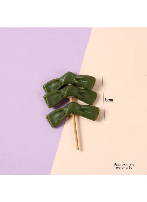 PVC Simulation Food Keychain Fun Squid Whisker Gluten Corn Barbecue String Toy Funny Food Play Model-Color:Full Kelp-model