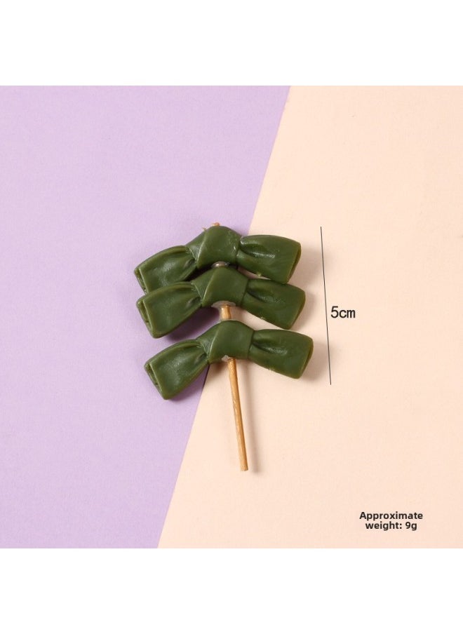 xozgdovg - PVC Simulation Food Keychain Fun Squid Whisker Gluten Corn Barbecue String Toy Funny Food Play Model-Color:Full Kelp-model - Image 1
