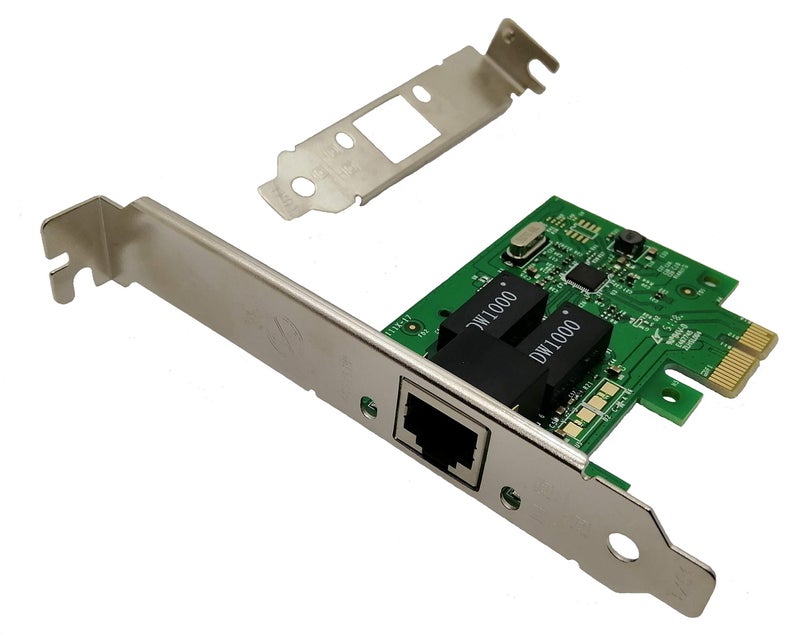 Tenext Realtek Chipset 1 Gigabits Gbps PCIe PCI Express Ethernet Network Interface Card Adapter with Low Profile Bracket for Desktop PC/Mac(No Software) - Image 1