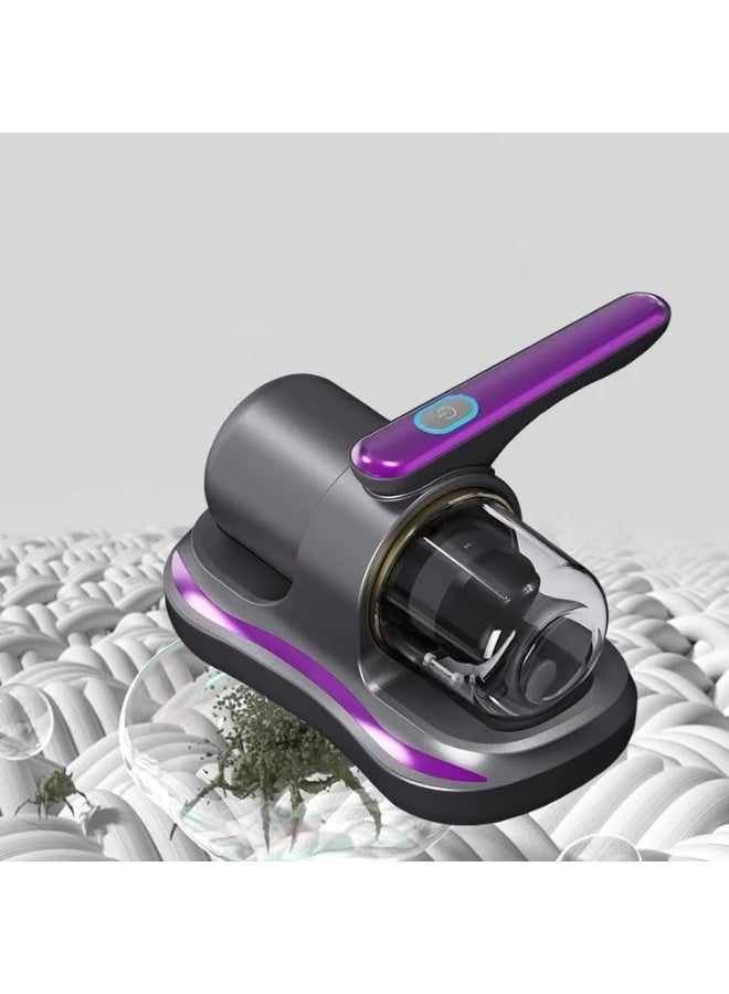 مكنسة محمولة لاسلكية للمراتب والكنب مع ضوء UV-C، جهاز تنظيف عث وغبار قابل للشحن، تصميم خفيف ومريح للأسطح المنزلية - Image 3