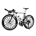 Ailejia Alloy Mini Finger Timetrial Bikes Ornament Racing Mini TT Bicycle Toy Dirt Vehicles Mountain Model Decoration Crafts for Home Black - Image 2