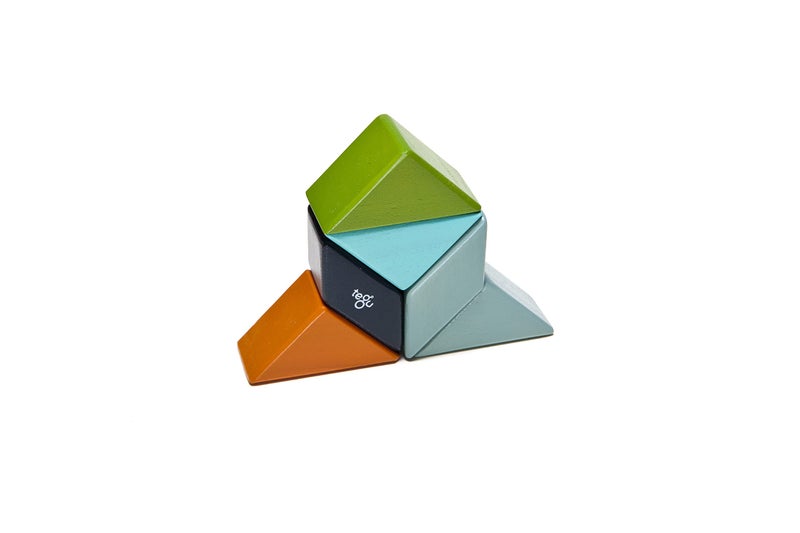 Tegu 6 Piece Tegu Pocket Pouch Prism Magnetic Wooden Block Set, Nelson - Image 5
