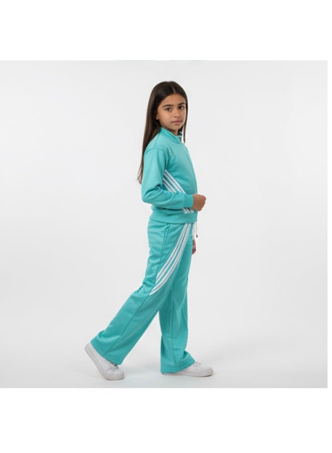 سيزار ترنج بناتي شتوي ببطانة قطيفة من الداخل ومزود بتصمميم شراط - Image 1