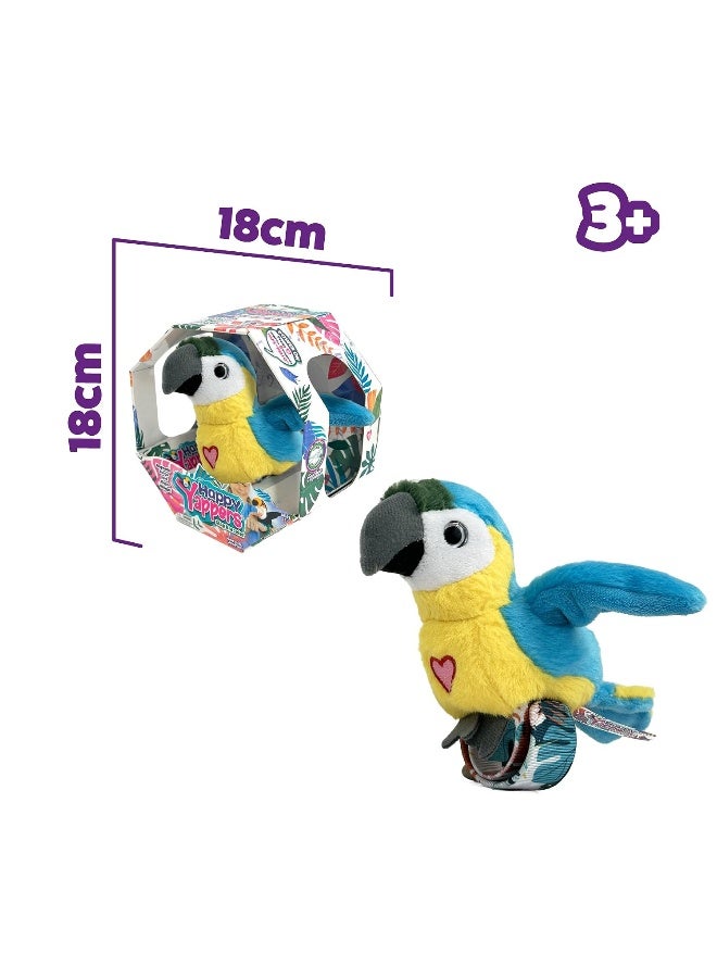 Kidzilla Blue Parrot – Interactive Talking Plush Bird Toy for Kids Repeats Words Sings and Flaps Wings Rechargeable Educational and Fun Gift - Image 3