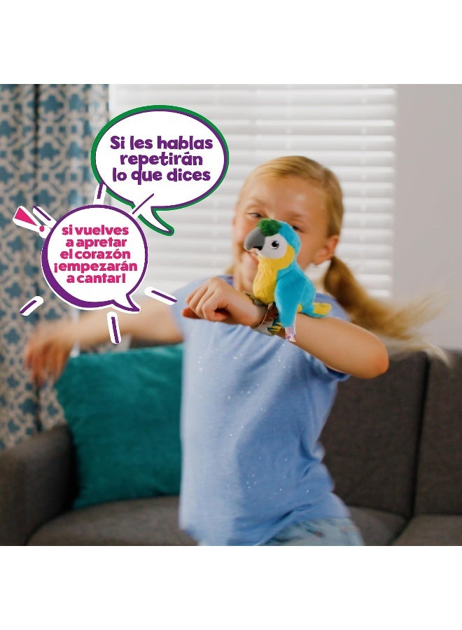 Kidzilla Blue Parrot – Interactive Talking Plush Bird Toy for Kids Repeats Words Sings and Flaps Wings Rechargeable Educational and Fun Gift - Image 4