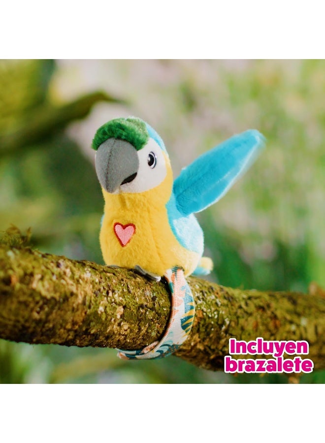 Kidzilla Blue Parrot – Interactive Talking Plush Bird Toy for Kids Repeats Words Sings and Flaps Wings Rechargeable Educational and Fun Gift - Image 2