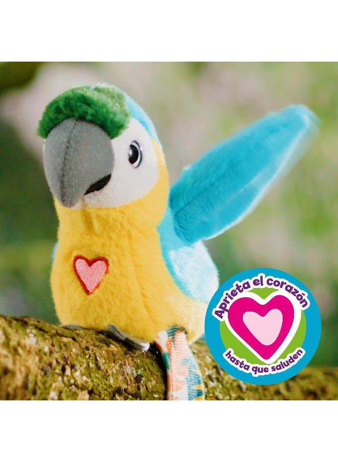 Kidzilla Blue Parrot – Interactive Talking Plush Bird Toy for Kids Repeats Words Sings and Flaps Wings Rechargeable Educational and Fun Gift - Image 5