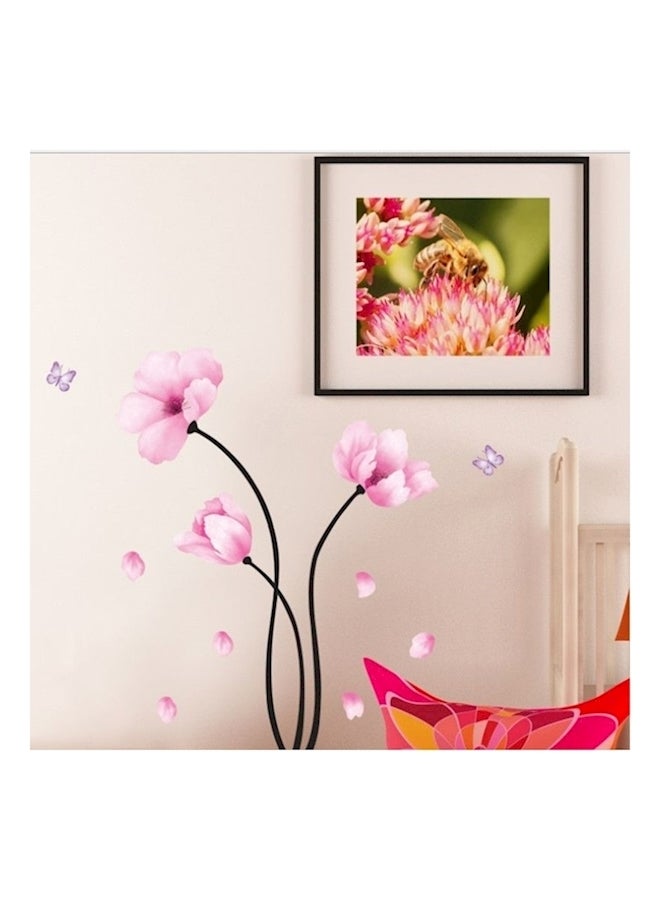 نيبمينينت Flower - Wall Mural Sticker Pink/Black - Image 2