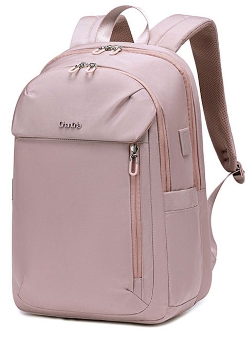 CB00633 Women Backpack Multi-Purpose Water Resistant Laptop Bag Pink