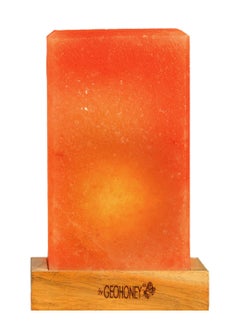 GEOHONEY Geohoney - Himalayan Salt Lamp Rectangular Cube Shape (Plain)  - Image 1