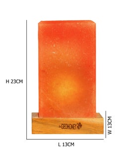 GEOHONEY Geohoney - Himalayan Salt Lamp Rectangular Cube Shape (Plain)  - Image 3