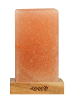 GEOHONEY Geohoney - Himalayan Salt Lamp Rectangular Cube Shape (Plain)  - Image 2