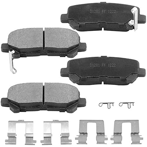 Geekstop Rear Ceramic Brake Pads for 2009 2010 2011 2012 2013 2014 2015 Honda Pilot, 2011-2017 Honda Odyssey, 2007-2013 Acura MDX, 2010-2013 Acura ZDX Rear Brake Pads Set - Image 3